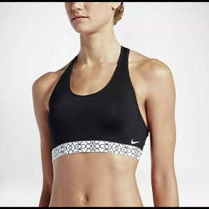 Nike Pro Fierce Starglass Sports Bra Blk/Wht M